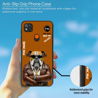 Pikkme Back Cover Pc Tpu + Printed Cool Funky Stylish Brown Dog Swag Raised Edges Camera Protection |Bumper Case For Redmi 9 (Design 10)