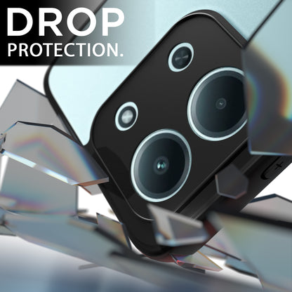 Pikkme Redmi 15c 5G Eagle 2 Mag-Safe Shockproof Hard Transparent Back Cover (Black)