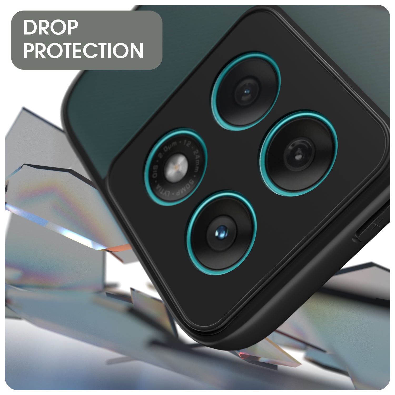 Pikkme Motorola Moto Edge 60 5G / Motorola Moto Edge 60 Fusion 5G Eagle 2 Mag-Safe Smoke Shockproof Hard Transparent Back Cover (Black)