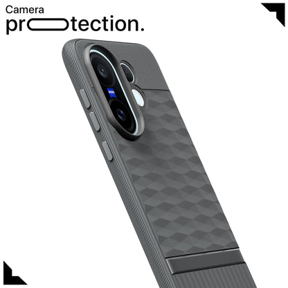 Pikkme Vivo X200 Fe 5G Shockproof Soft Flexible Gencase Back cover (Grey)