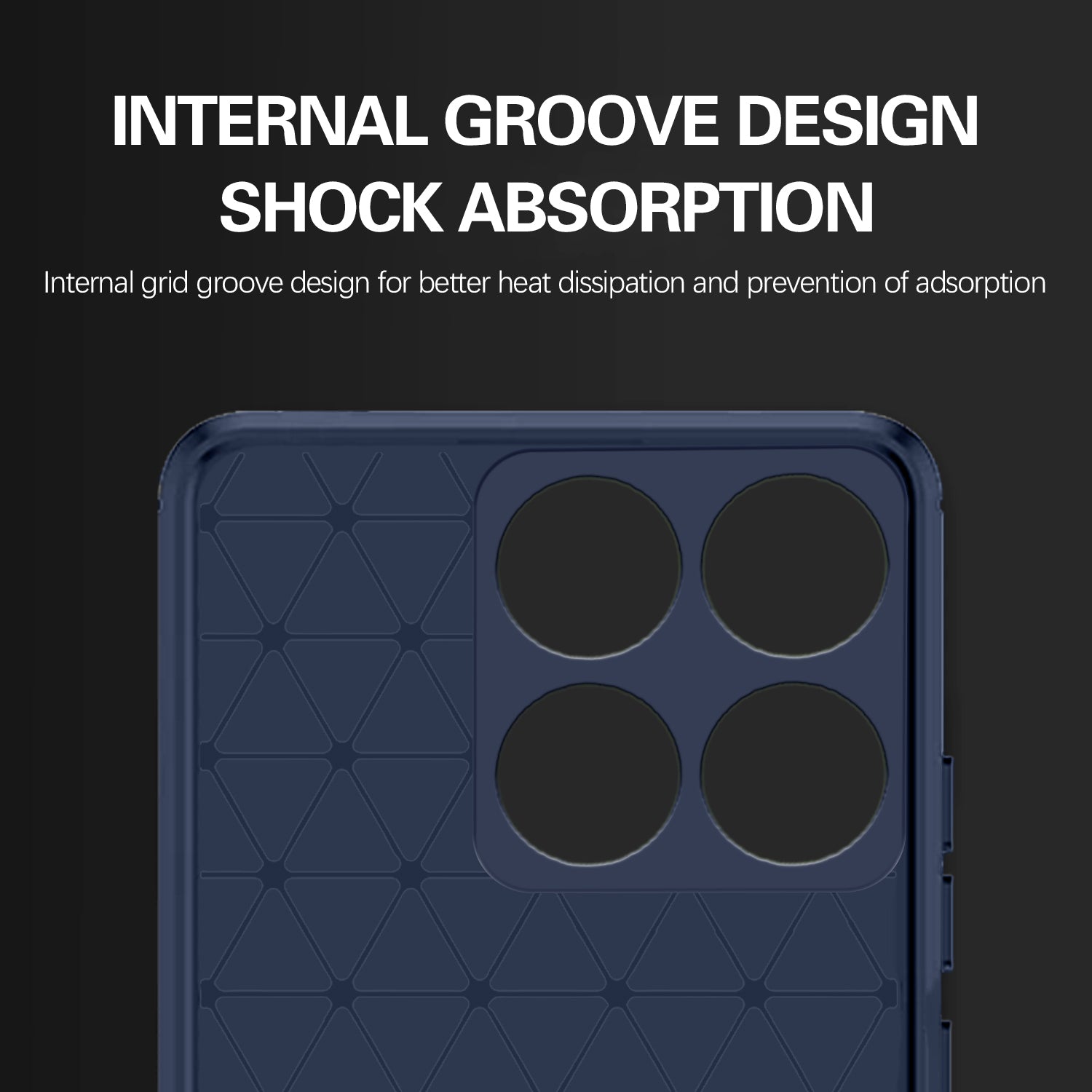 Pikkme Motorola Moto Edge 70 5G Hybrid Carbon Fiber Back Cover (Blue)