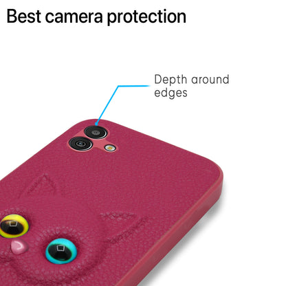 Pikkme Samsung Galaxy M04 / F04 / A04e Kitty Back Cover (Pink)