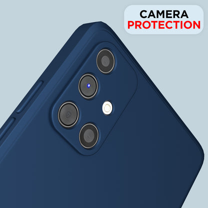Pikkme Samsung Galaxy M51 Soft Matte Liquid Silicone Back Cover (Blue)
