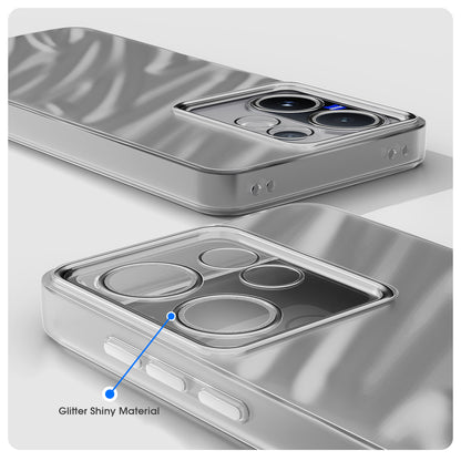 Pikkme Vivo V60 5G / Vivo T4 Pro 5G Swirl Design Silver Forest Back Cover  (Silver)