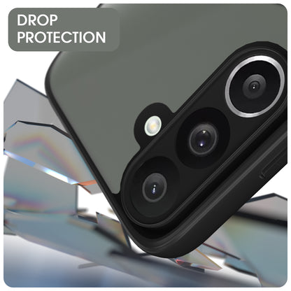 Pikkme Samsung Galaxy M36 5G Eagle 2 Mag-Safe Smoke Shockproof Hard Transparent Back Cover (Black)