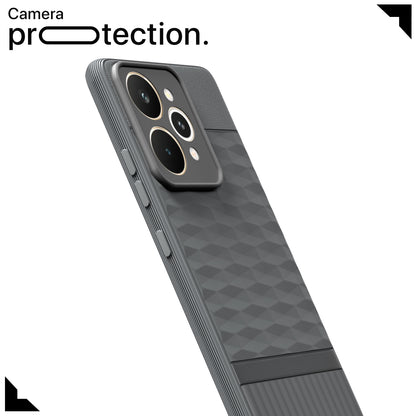 Pikkme Realme 15 Pro 5G Shockproof Soft Flexible Gencase Back cover (Grey)