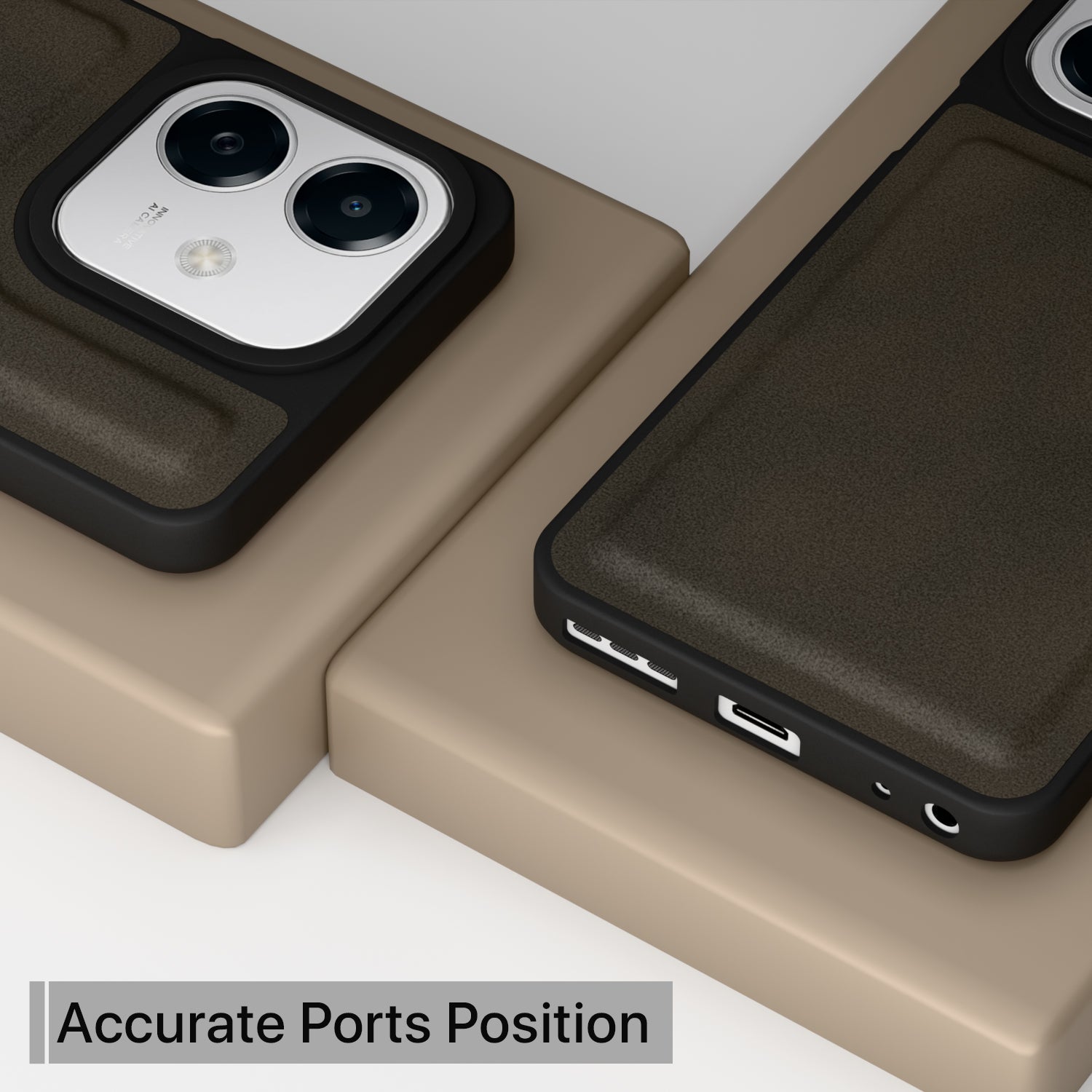 Pikkme Oppo A3x 5G / A3x 4G / A3 5G Premium Leatherback Case (Brown)