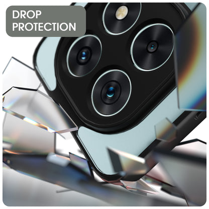 Pikkme Redmi Note 15 5G Eagle 2 Mag-Safe Shockproof Hard Transparent Back Cover (Black)