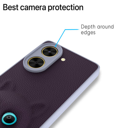Pikkme Poco C71 / Redmi A5 Kitty Back Cover (Purple)