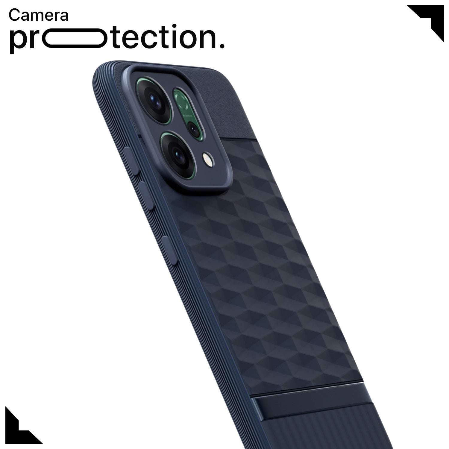 Pikkme Oppo Reno 14 5G Shockproof Soft Flexible Gencase Back cover (Blue)