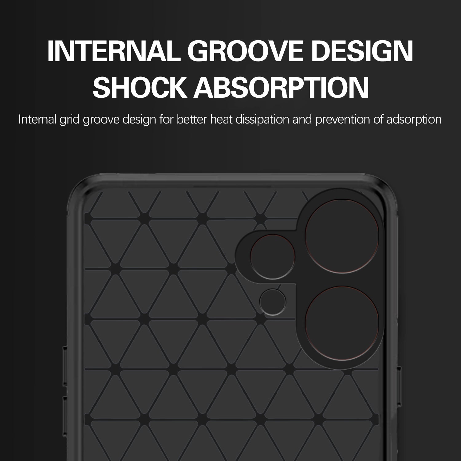 Pikkme CMF by Nothing Phone 2 Pro 5G  Hybrid Carbon Fiber Back Cover (Black)