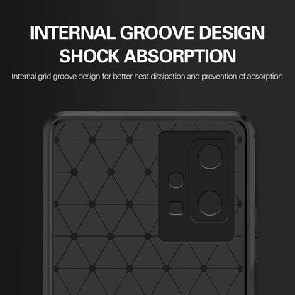 Pikkme Vivo T1 5G / Vivo Y75 5G / IQOO Z6 5G  Hybrid Carbon Fiber Back Cover (Black)