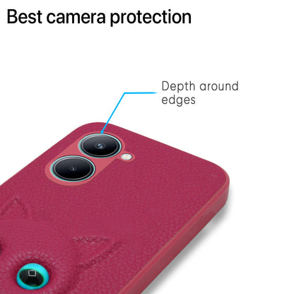 Pikkme Realme C33 Kitty Back Cover (Pink)