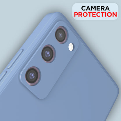 Pikkme Samsung Galaxy S20 FE / S20 FE 5G Soft Matte Liquid Silicone Back Cover (Aqua Blue)