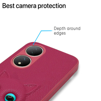 Pikkme Vivo Y100 Kitty Back Cover (Pink)
