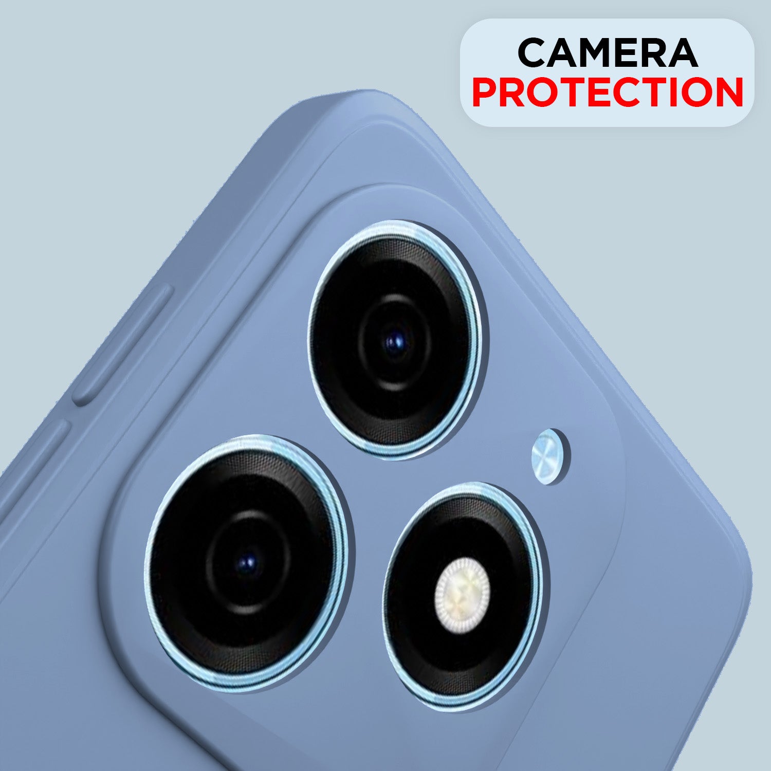 Pikkme Tecno Spark GO 2024 Soft Matte Liquid Silicone Back Cover (Aqua Blue)