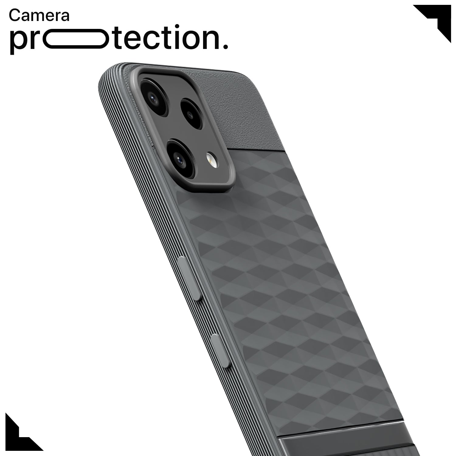 Pikkme Nothing Phone 3a Lite 5G Shockproof Soft Flexible Gencase Back cover (Grey)