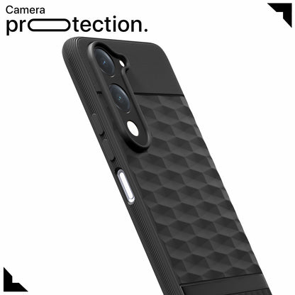 Pikkme Vivo T4 lite 5G / IQOO Z10 lite 5G / Vivo Y04 4G / Vivo Y19 5G Shockproof Soft Flexible Gencase Back Cover (Black)