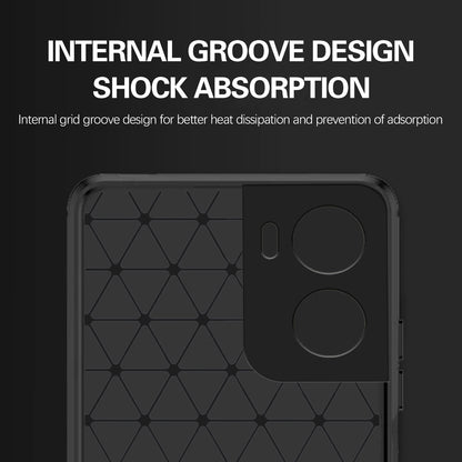 Pikkme Motorola Moto G06 Power  Hybrid Carbon Fiber Back Cover (Black)