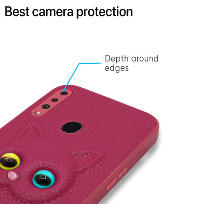 Pikkme Samsung Galaxy A20s Kitty Back Cover (Pink)