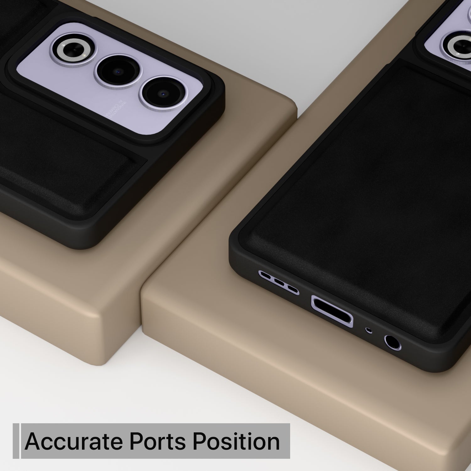 Pikkme Oppo A3 Pro 5G Premium Super Soft-Touch Leatherback Case (Black)