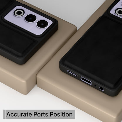 Pikkme Oppo A3 Pro 5G Premium Super Soft-Touch Leatherback Case (Black)