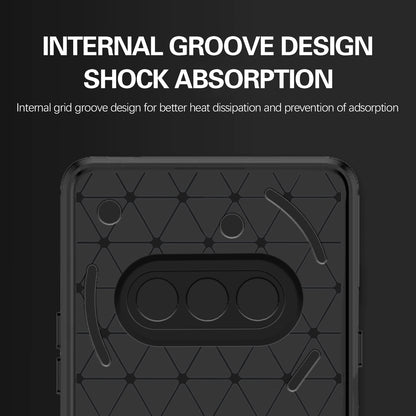 Pikkme Nothing Phone 3a 5G  Hybrid Carbon Fiber Back Cover (Black)