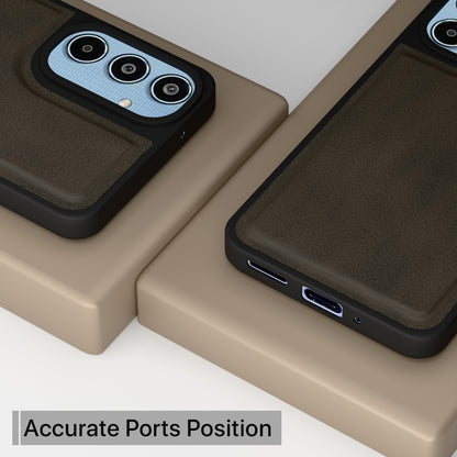 Pikkme Samsung Galaxy M35 5G Premium Leatherback Case (Brown)