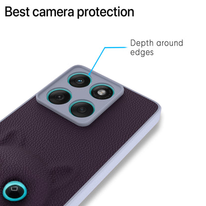 Pikkme Motorola Moto Edge 60 Fusion 5G Kitty Back Cover (Purple)