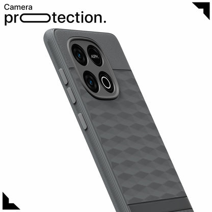 Pikkme iQOO Neo 10 5G Shockproof Soft Flexible Gencase Back Cover (Grey)