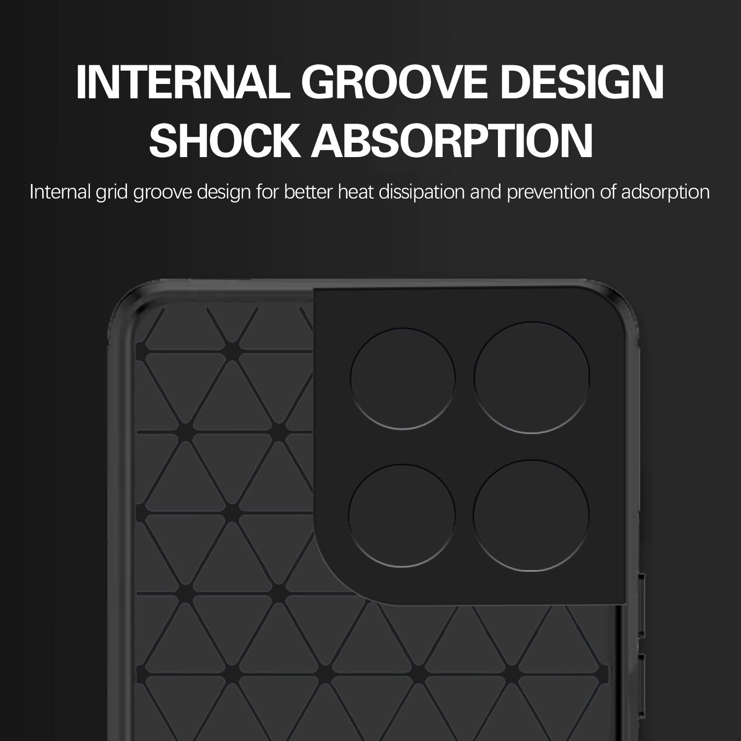 Pikkme Motorola Moto G67 Power 5G / G57 Power 5G Hybrid Carbon Fiber Back Cover (Black)