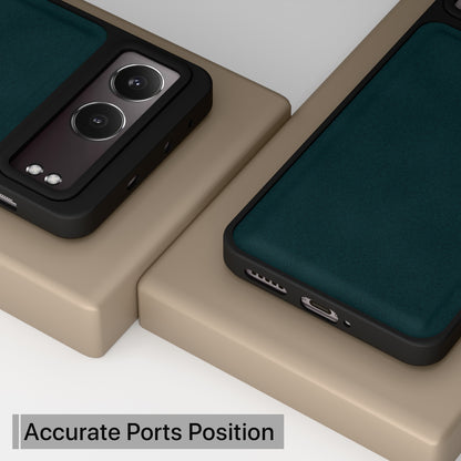Pikkme OnePlus Nord 4 5G Premium Leatherback Case (Green)