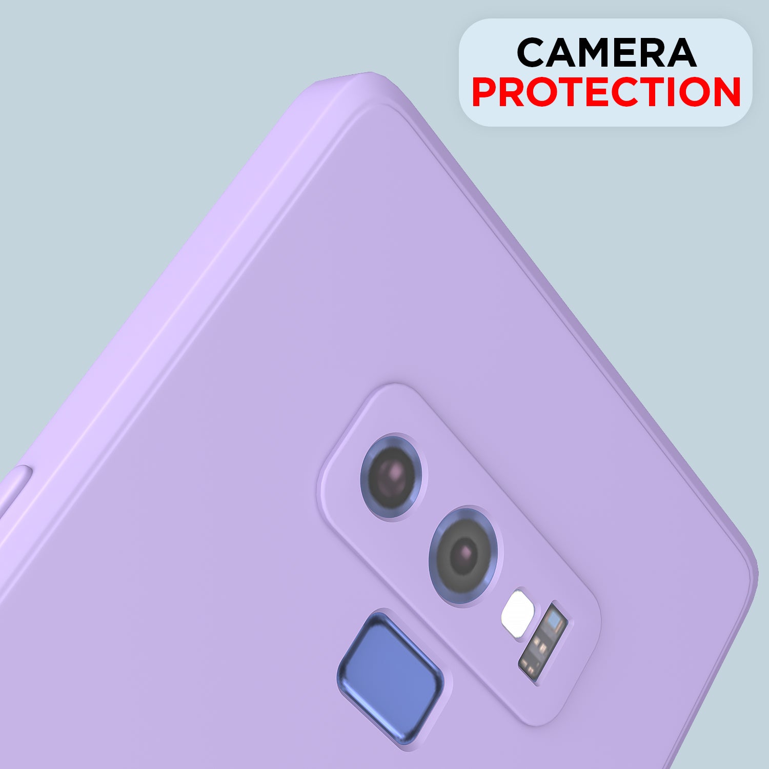 Pikkme Samsung Galaxy Note 9 Soft Matte Liquid Silicone Back Cover (Purple)