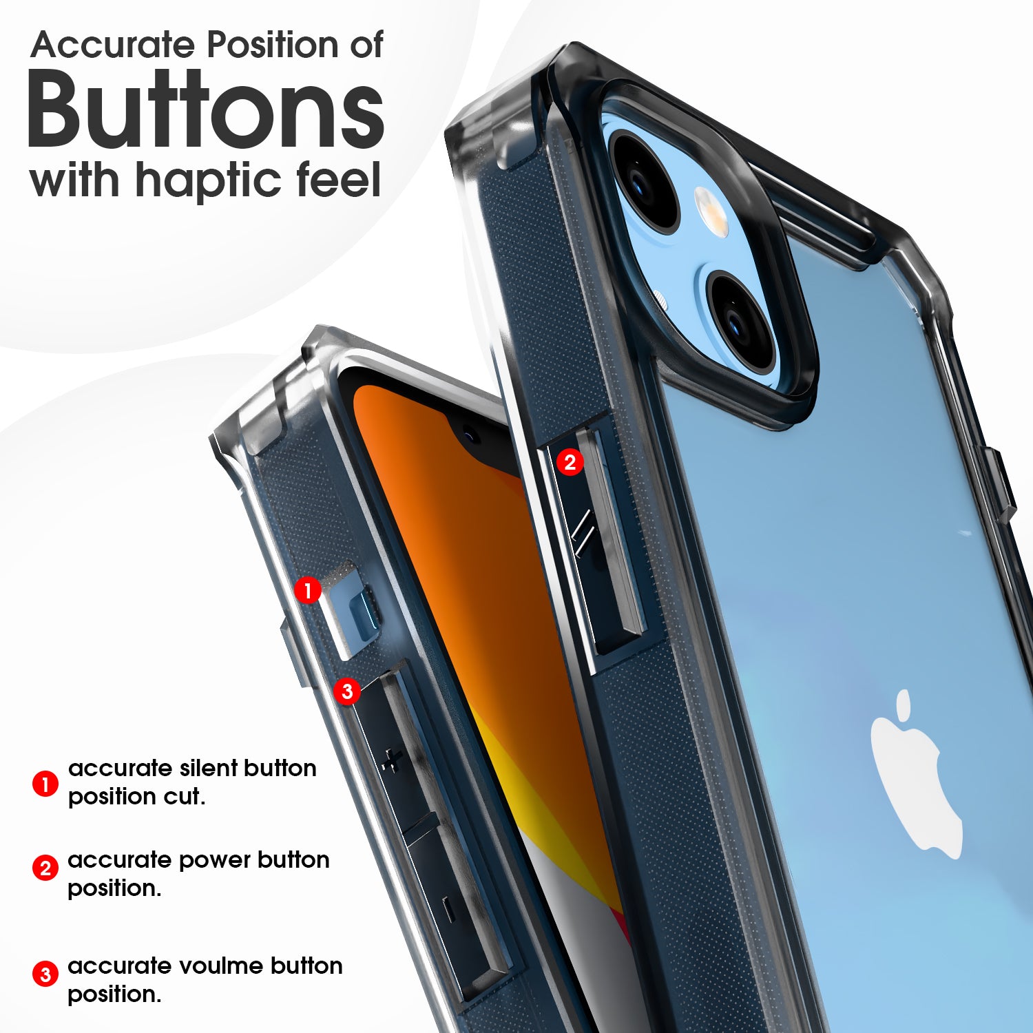 iPhone 13/14 Hybrid phone cover in black by Pikkme – photo 5