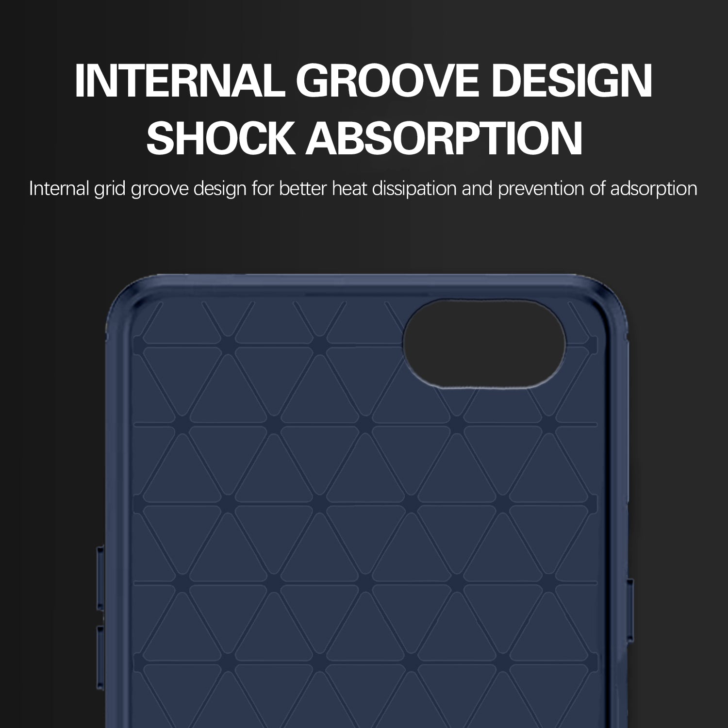 Pikkme Realme 1  Hybrid Carbon Fiber Back Cover (Blue)