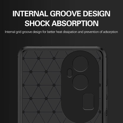 Pikkme Oppo Reno 10 Pro Plus 5G  Hybrid Carbon Fiber Back Cover (Black)