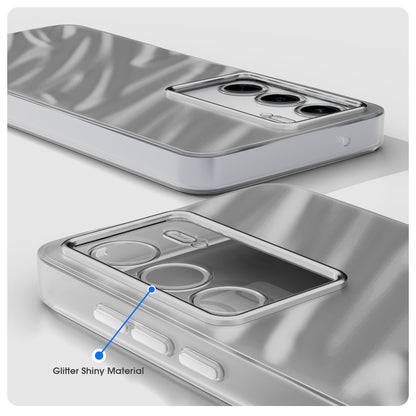 Pikkme Realme Narzo 80x 5G / Realme P3x 5G / Realme 14X 5G Swirl Design Silver Forest Back Cover  (Silver)