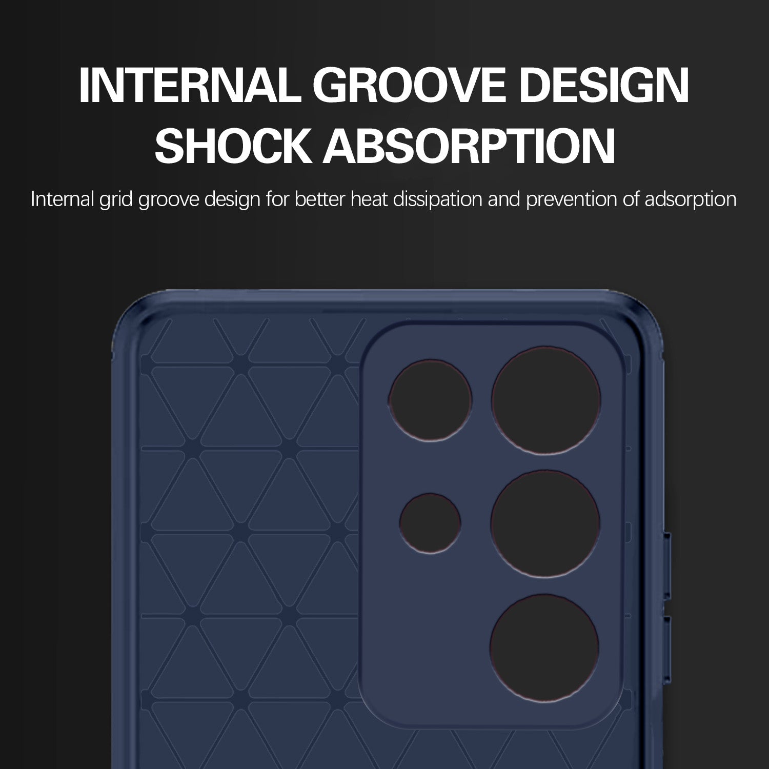 Pikkme Realme 15x 5G / C85 5G Hybrid Carbon Fiber Back Cover (Blue)