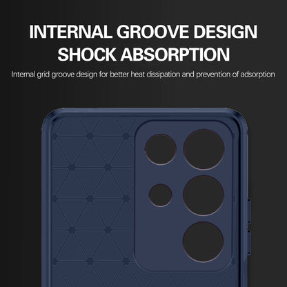 Pikkme Realme 15x 5G / C85 5G Hybrid Carbon Fiber Back Cover (Blue)