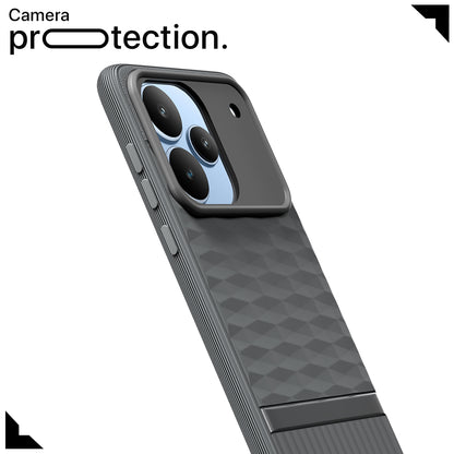 Pikkme Realme P4 Pro 5G Shockproof Soft Flexible Gencase Back cover (Grey)