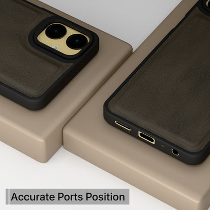 Pikkme Samsung Galaxy A06 Premium Super Soft-Touch Leatherback Case (Brown)