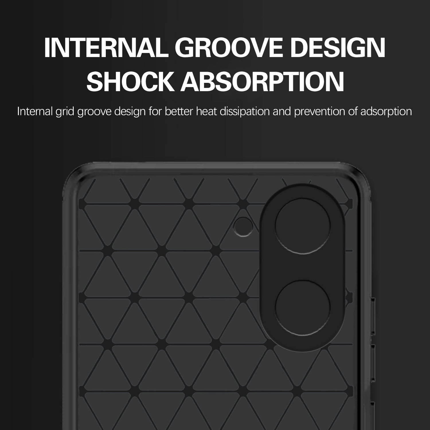 Pikkme OnePlus Nord CE 5 5G  Hybrid Carbon Fiber Back Cover (Black)