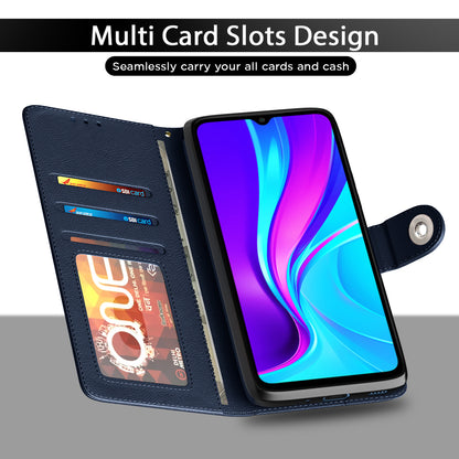 Pikkme blue wallet flip cover for Redmi 10A/10A Sport/9, Poco C31 – photo 5