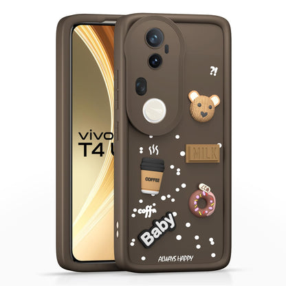 Brown phone cover for Vivo T4 Ultra 5G – Pikkme