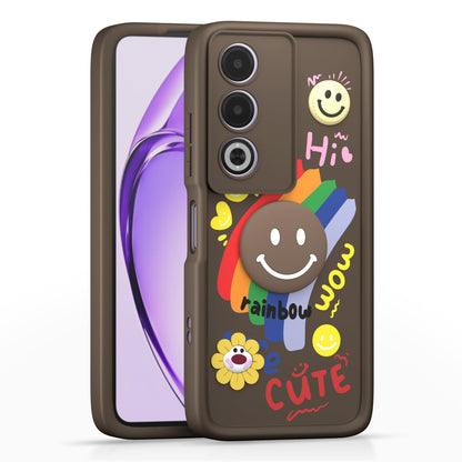 Pikkme brown Soft Silicone mobile cover for Oppo A3 Pro 5G