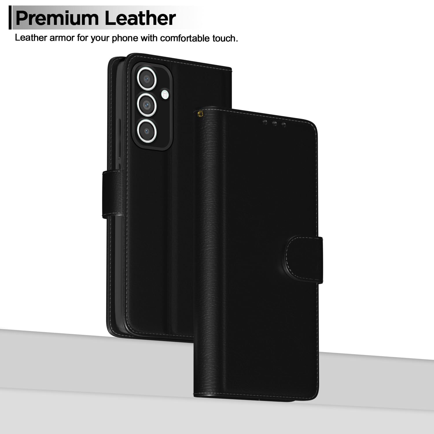 Samsung M55/M55s/F55 5G flip cover in black by Pikkme – photo 2