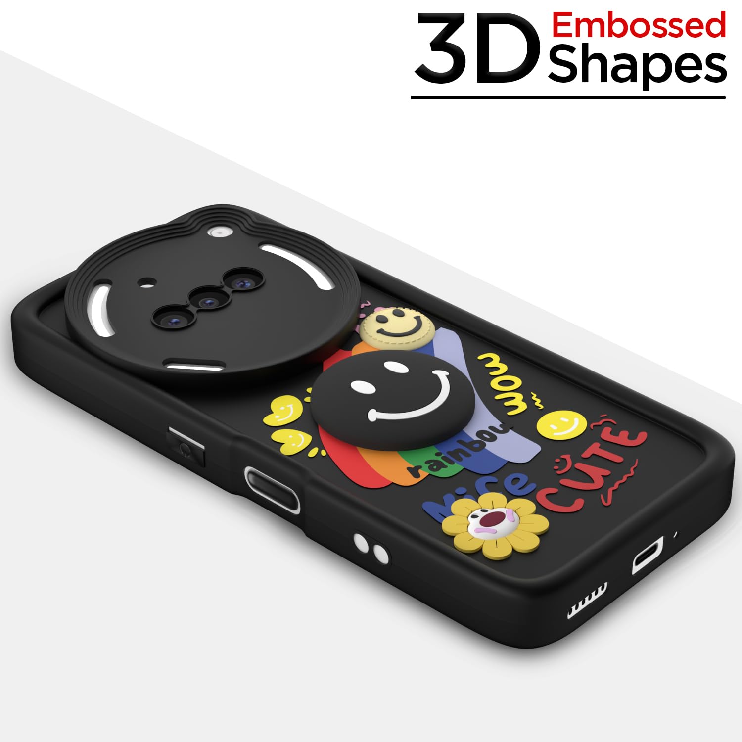Pikkme Nothing Phone 3a 5G Soft Silicone black mobile back cover – photo 3