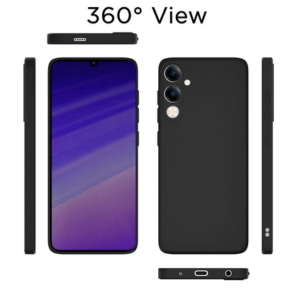 iQOO Z10 Lite 5G/Vivo T4 Lite 5G/Y19 5G/Y19e/Y04 4G/Y29s 5G Matte mobile back cover in black by Pikkme – photo 4