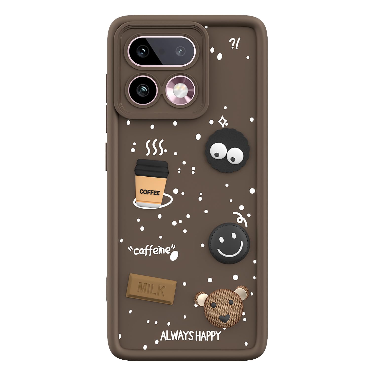 Realme 16 Pro Plus 5G Bear Coffee mobile back cover in brown by Pikkme – photo 7