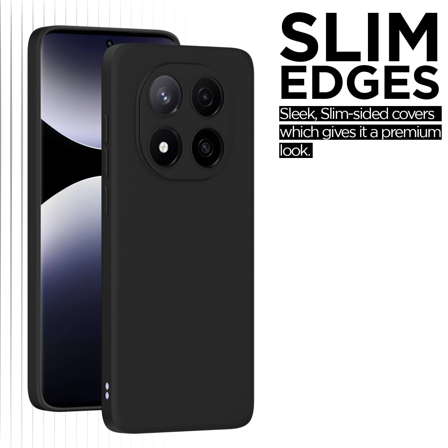 Redmi Note 14 Pro Plus 5G phone cover in black by Pikkme – photo 6